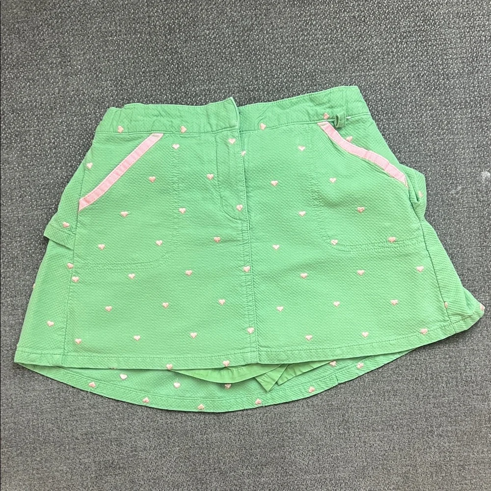 Gymboree Green Skirt with Pink Accents